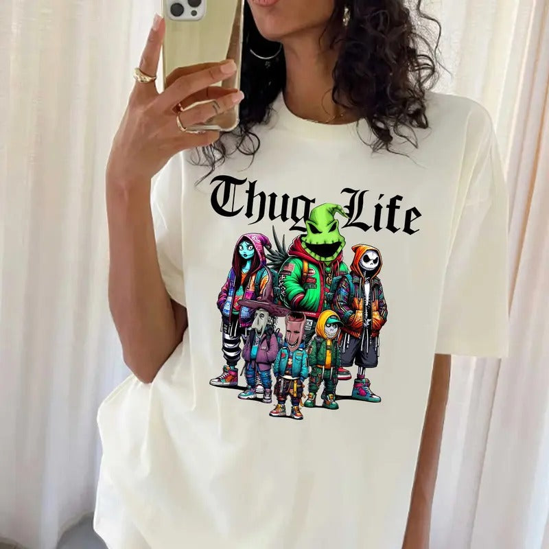 Thuglife Halloween Shirt Hallowen Shirt Cute Fall Shirt Spooky Seasonstyle{N002}2 T-Shirts