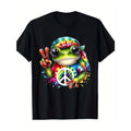 Tie Dye Frog Peace Logo Hippie 220g Made USA T-Shirts