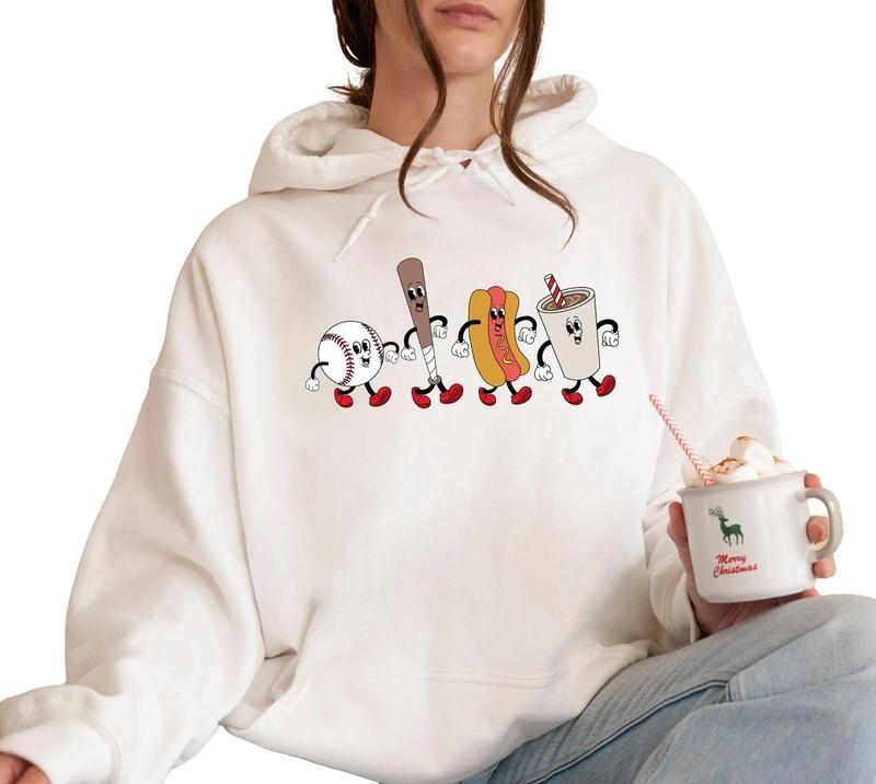 Tis Season Shirt Baseball Hot Dog Coke Cartoon T-Shirts