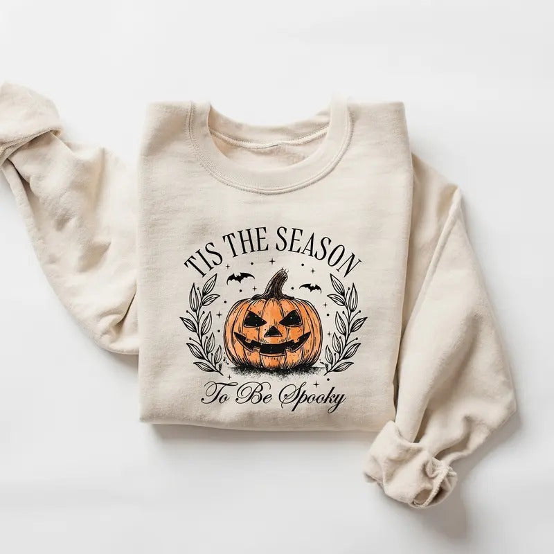 Tis Season Be Spooky Shirt Halloween Spooky Season Shirt Pumpkin Fall Shirt Halloween Shirt Halloween Party Shirt T-Shirts