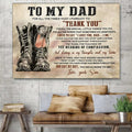 My Dad Poster No Frame Dad Home Decor Military Dad Wall Art T-Shirts
