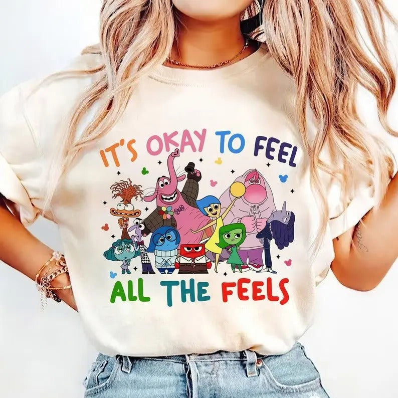 Today I Feel All Feels Inside Out 2 Inside Out Shirt Inside Out Characters Shirt Vector File T-Shirts