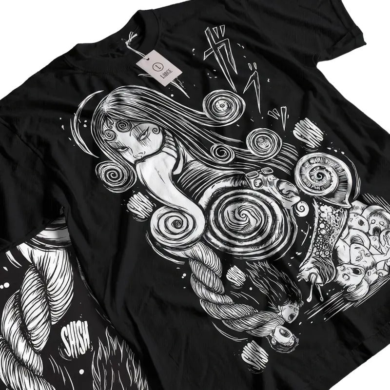 Tomie Junji Ito Uzumaki Horror Anime Manga Japanese Guro Gore Cult T-Shirts