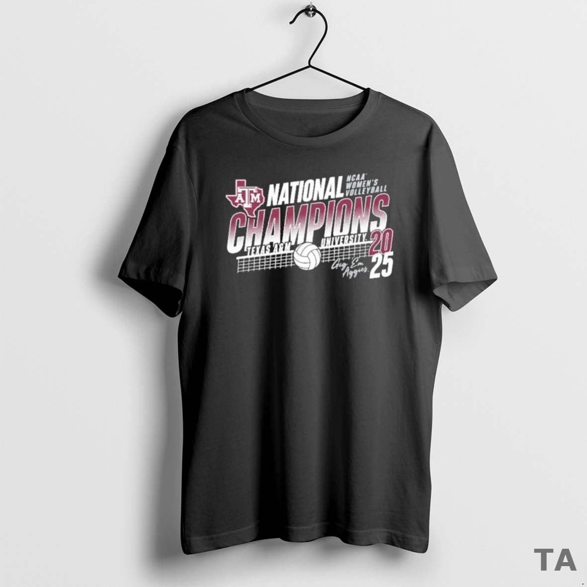 Top 2025 Volleyball National Champions Texas Am Gig Em Aggies T-Shirts