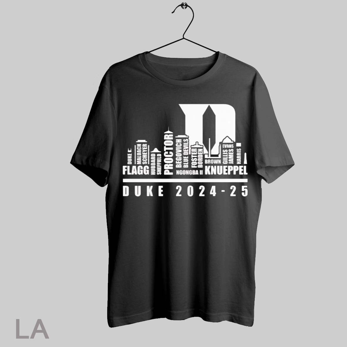 Top Borden Ngongba Ii Knueppel Evans Gillis James Harris Duke 2024 25 T Shirt