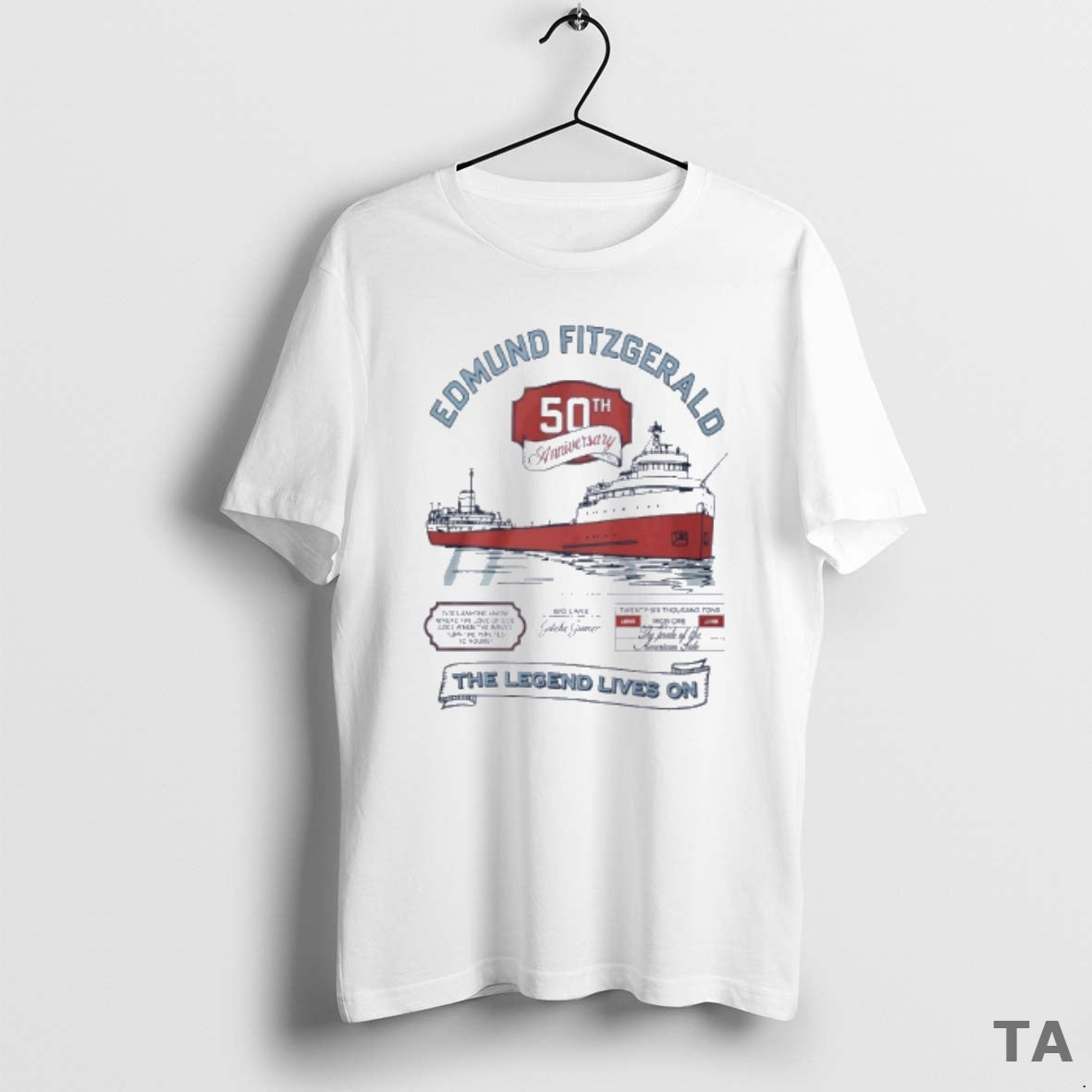 Top Edmund Fitzgerald 50th Anniversary Legend Lives T-Shirts