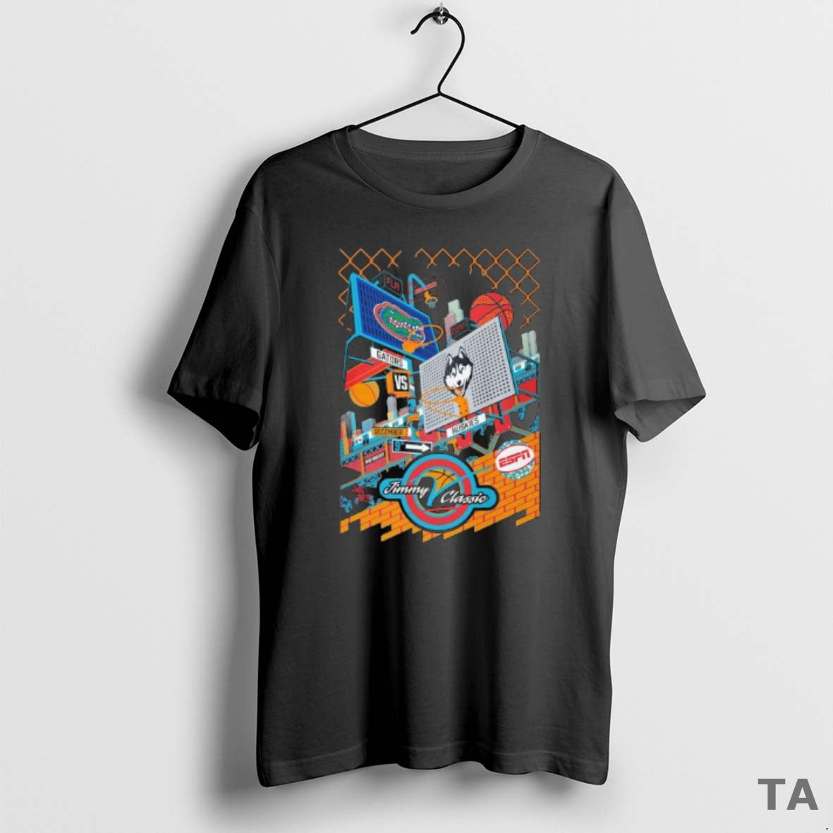 Top Florida Vs Uconn 2025 Jimmy V Classic Basketball T-Shirts
