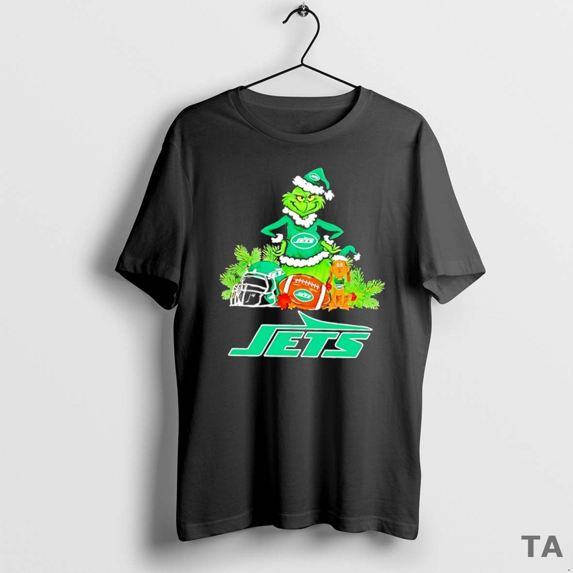 Top Grinch Max Dog New York Jets Football Merry T-Shirts