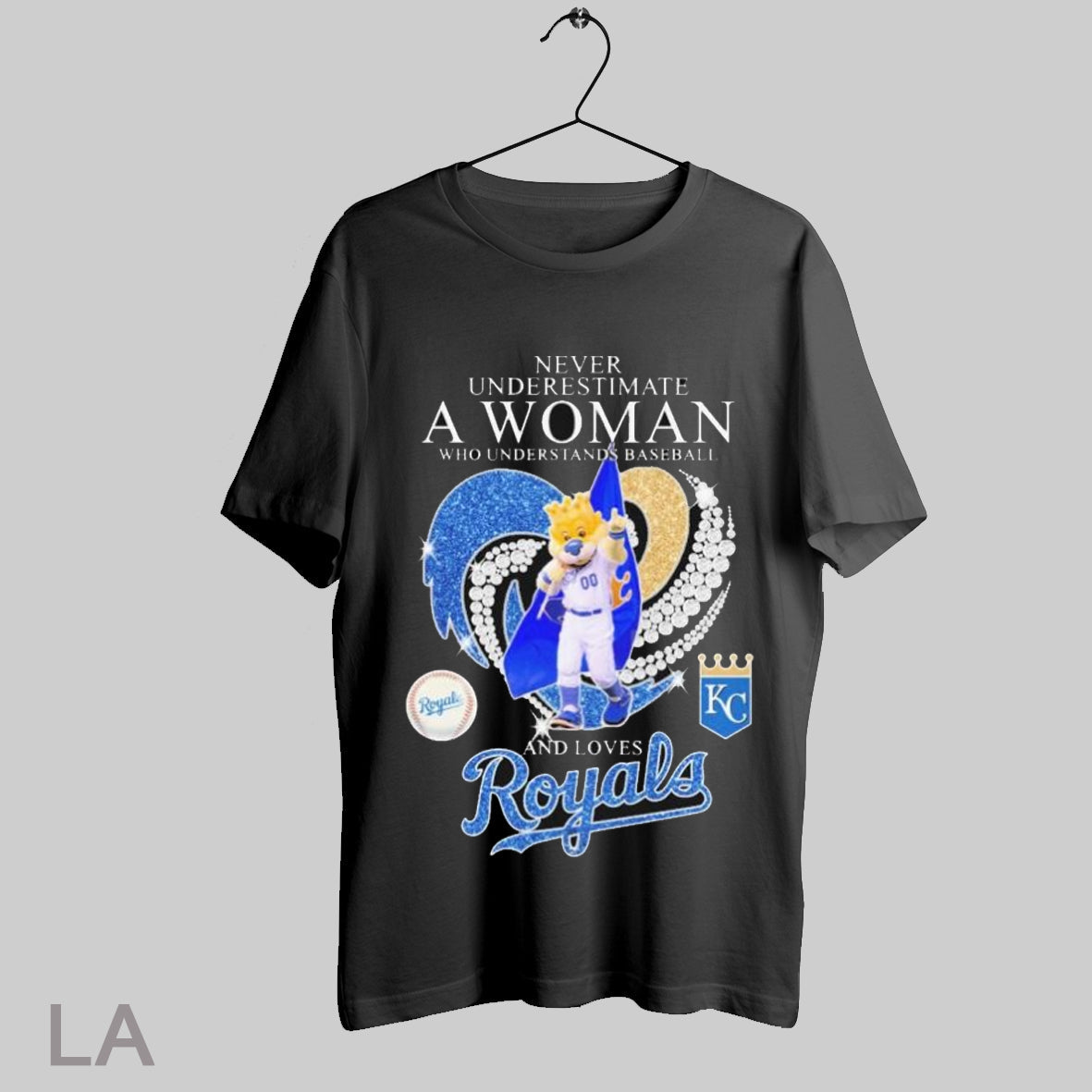 Top Never Underestimate A Woman Who Understands Baseball And Loves Kansas City Royals Mascot Diamond