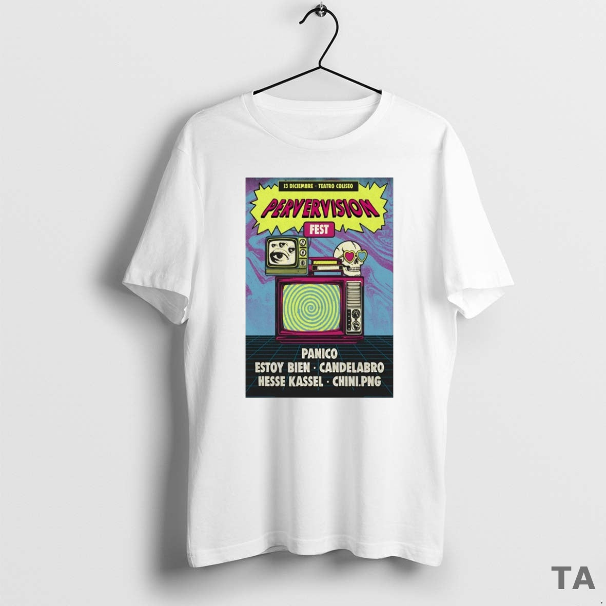 Top Pervervision Fest Santiago Chile December 13 2025 T-Shirts