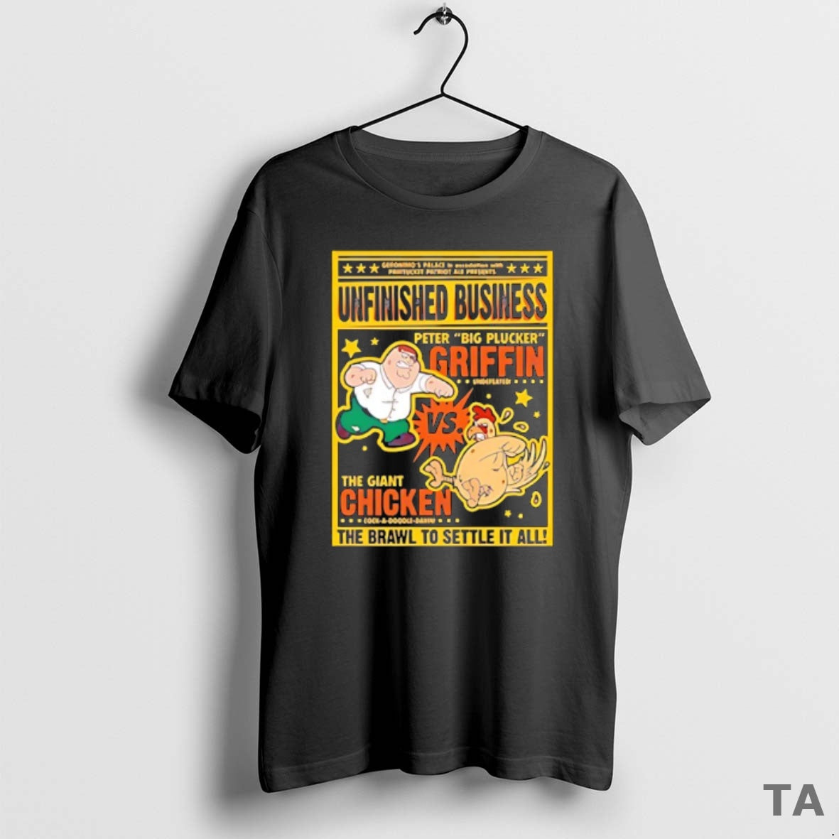 Top Peter Griffin Vs Giant Chicken Unfinished Business T-Shirts