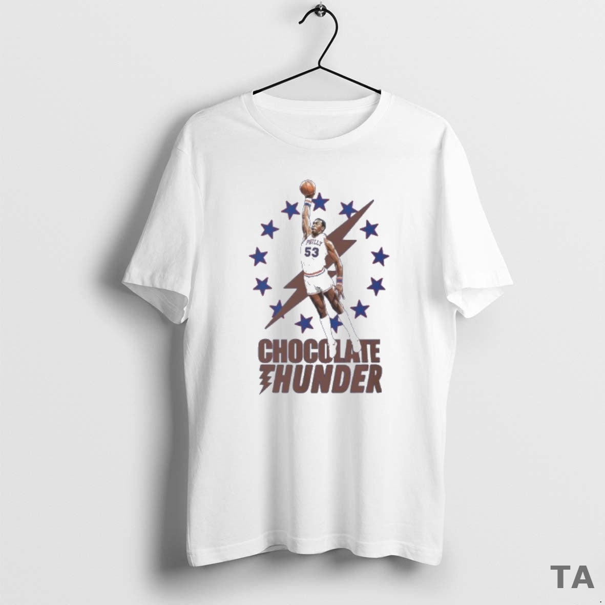 Top Philadelphia 76ers Chocolate Thunder T-Shirts