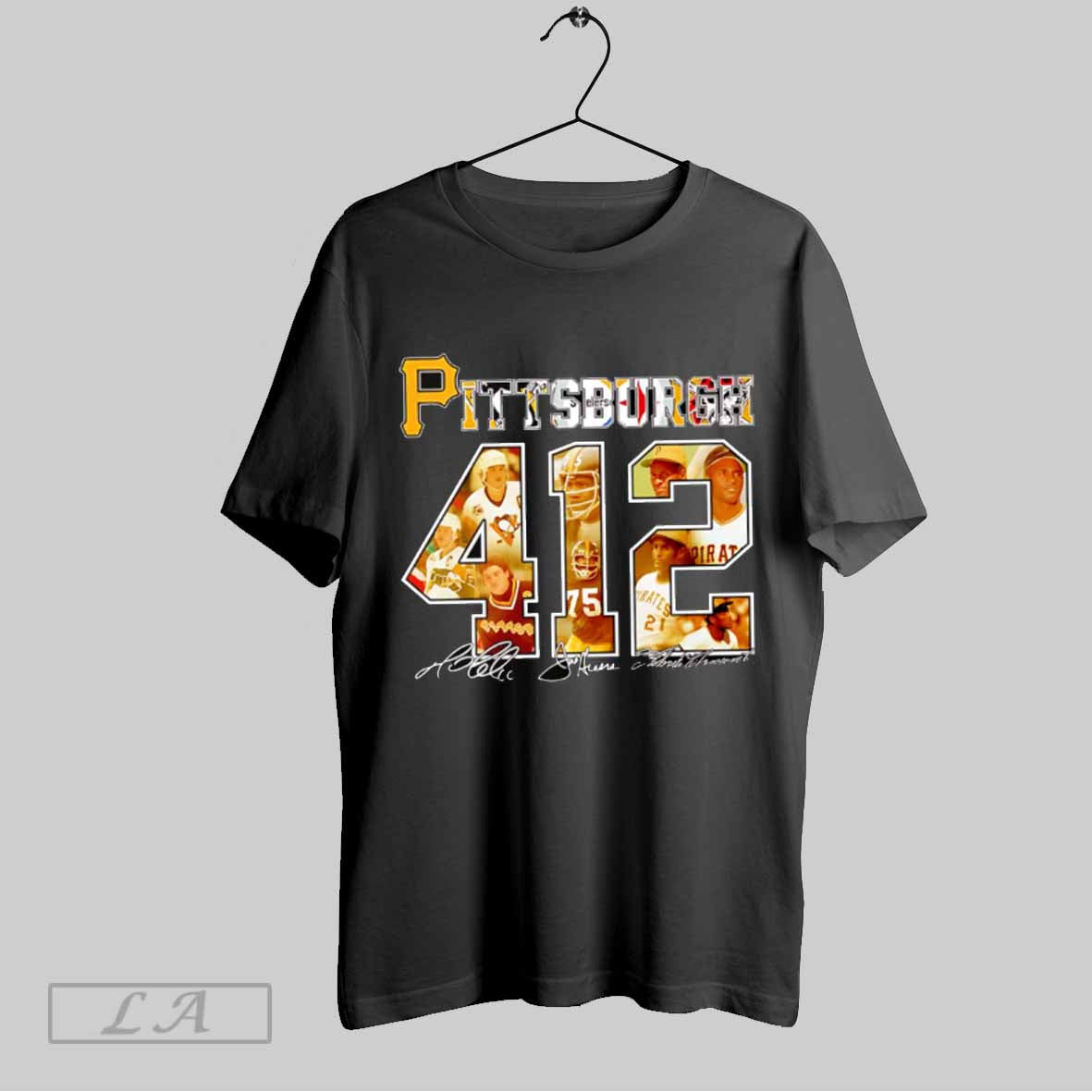 Top Pittsburgh 412 Signature T Shirt