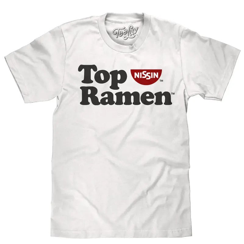 Top Ramen Logo White T-Shirts