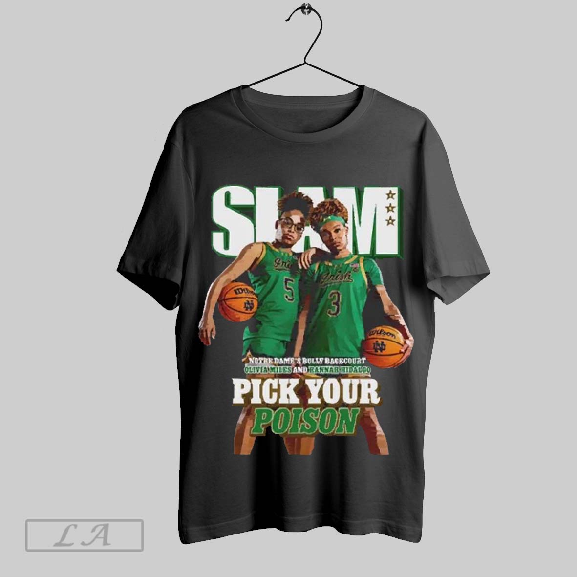 Top Slam 254 Pick Your Poison Cover Tee Olivia Miles And Hannah Hidalgo Team Notre