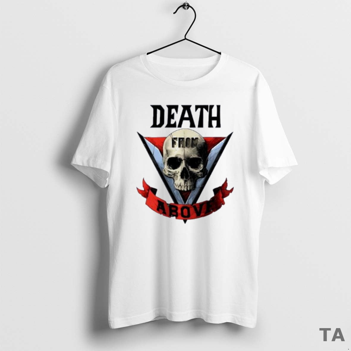 Top Skull Death Above Vintage T-Shirts