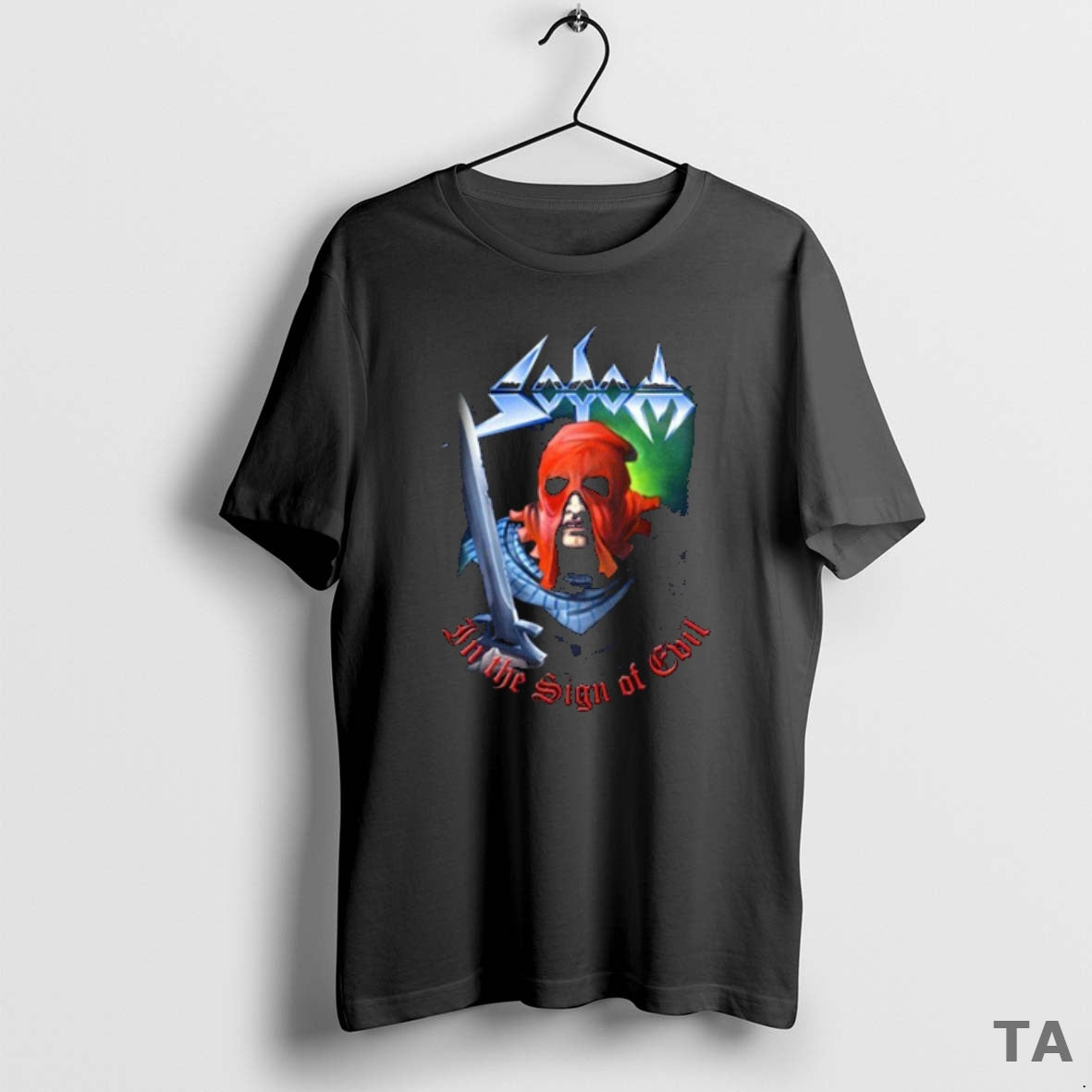 Top Sodom Sign Evil 1984 T-Shirts