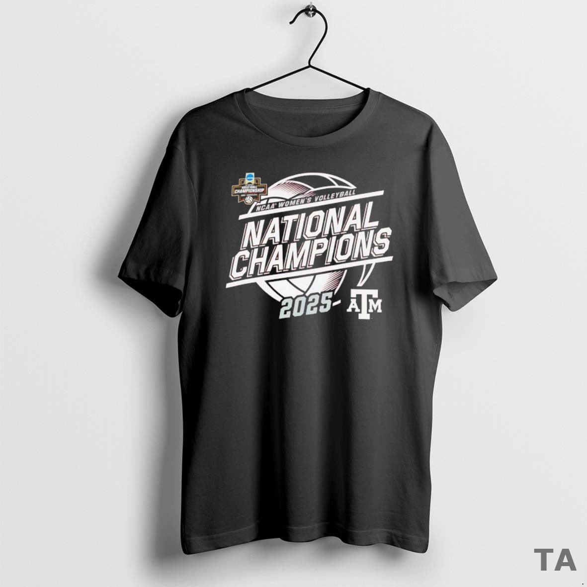 Top Texas M Aggies 2025 Ncaa Volleyball National Champions Logo T-Shirts