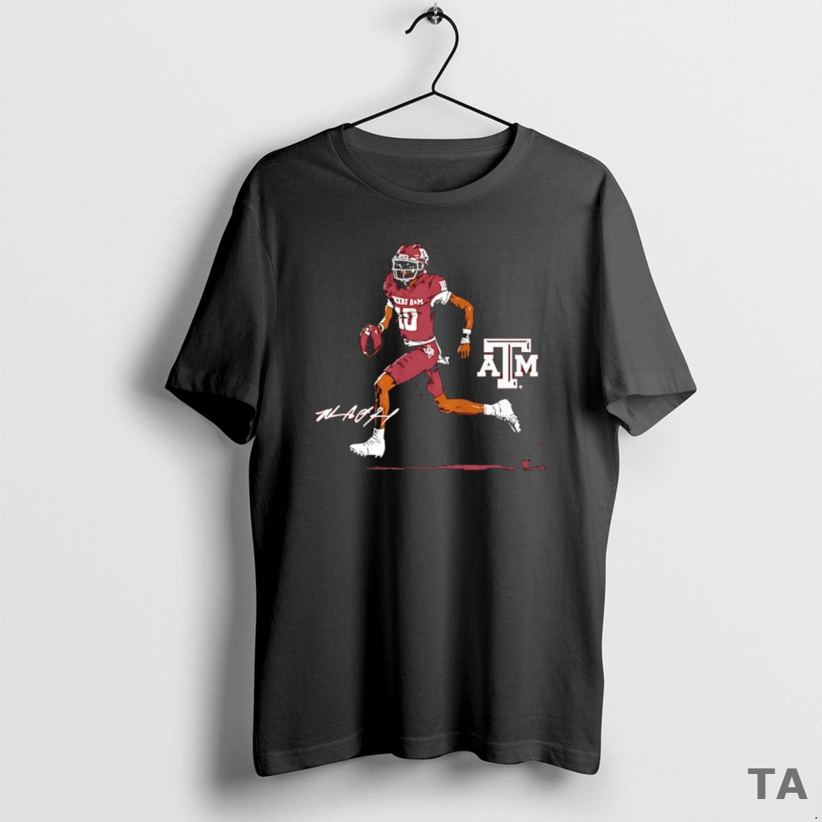 Top Texas M Aggies Football Marcel Reed Superstar Pose Signature T-Shirts