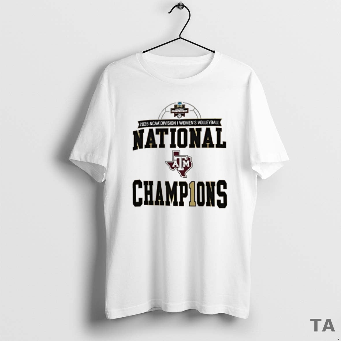 Top Texas Am Aggies 2025 Ncaa Volleyball National Champions Locker Room T-Shirts