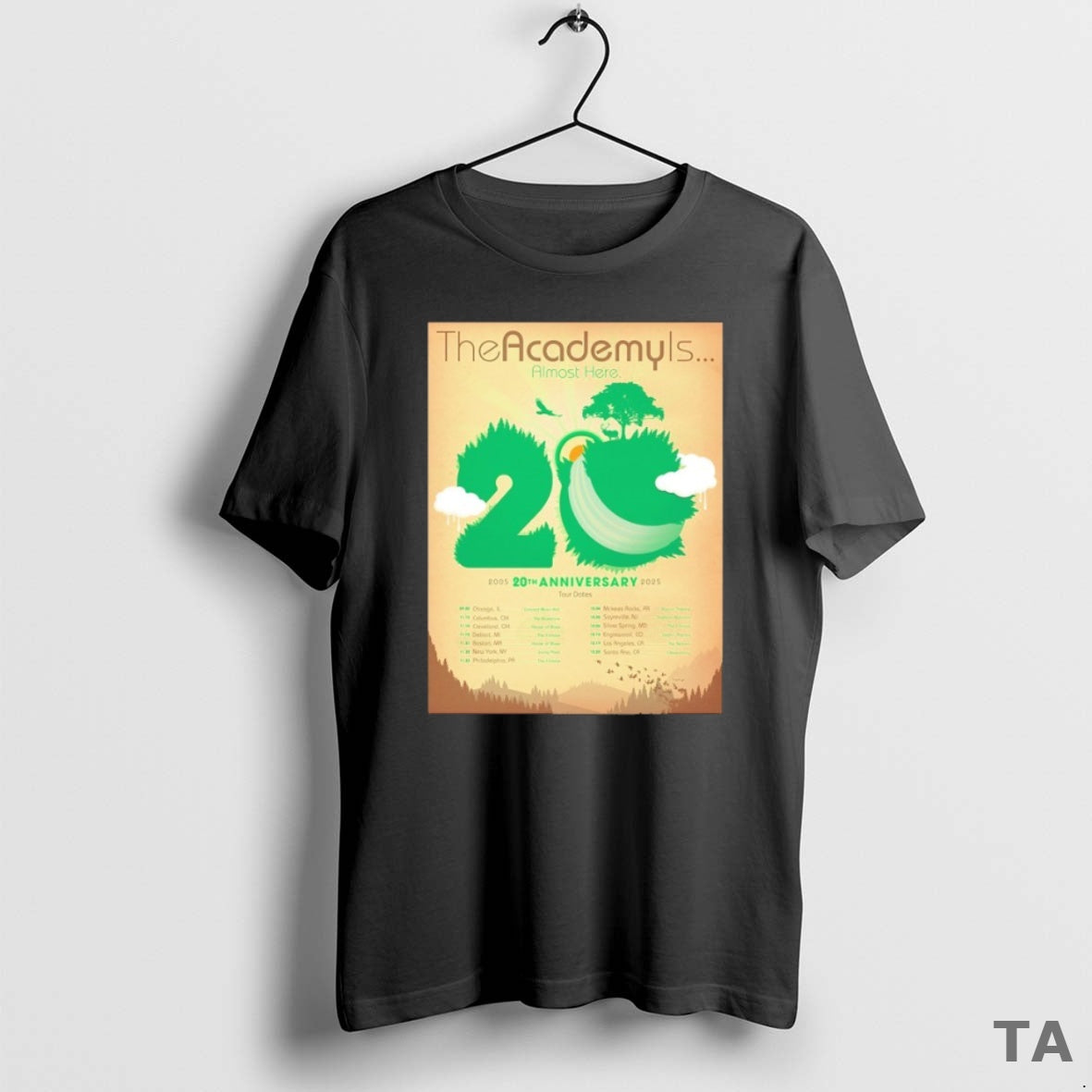 Top Academy Is 20 Year Almost Here Anniversary Tour 2025 2026 T-Shirts