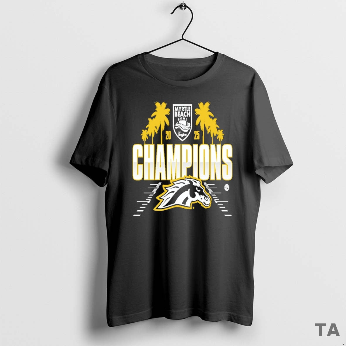 Top Western Michigan Broncos Football Myrtle Beach Bowl 2025 Champions T-Shirts