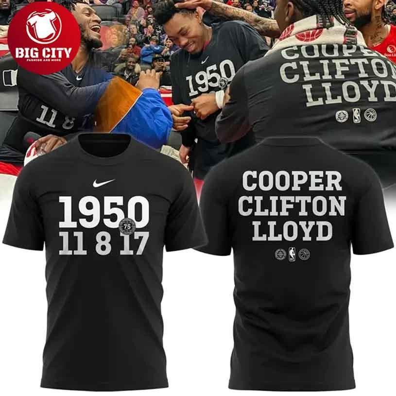 Toronto Raptors 75th Anniversary NBA Pioneers Edition Two Sided Shirt