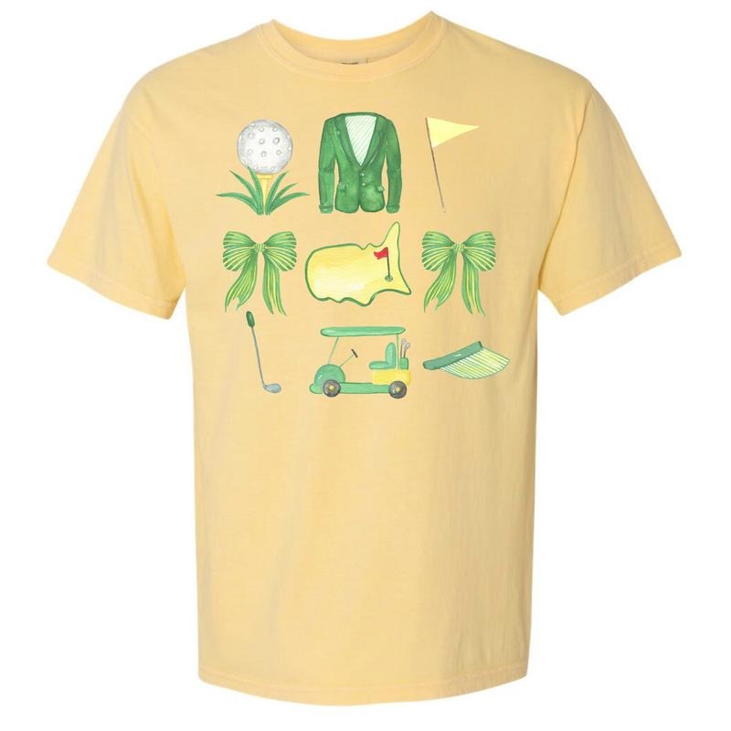 Tournament Golf Collage Comfort Colors 'NLB' T-Shirts