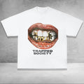 Trapped Society Big Mouth Y2k Shirt Cotton Fabric Top Streetwear T-Shirts