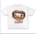Trapped Society Cotton Shirt Opiium Y2k Streetwear Rap T-Shirts