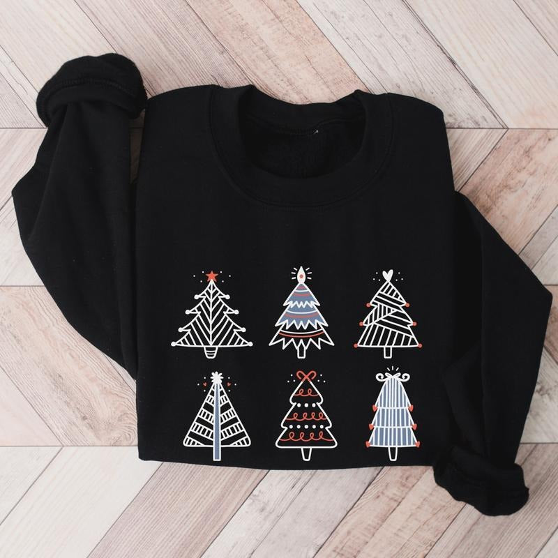 Tree Xmas Celebration Christian Winter Season Long Sleeve T-Shirts