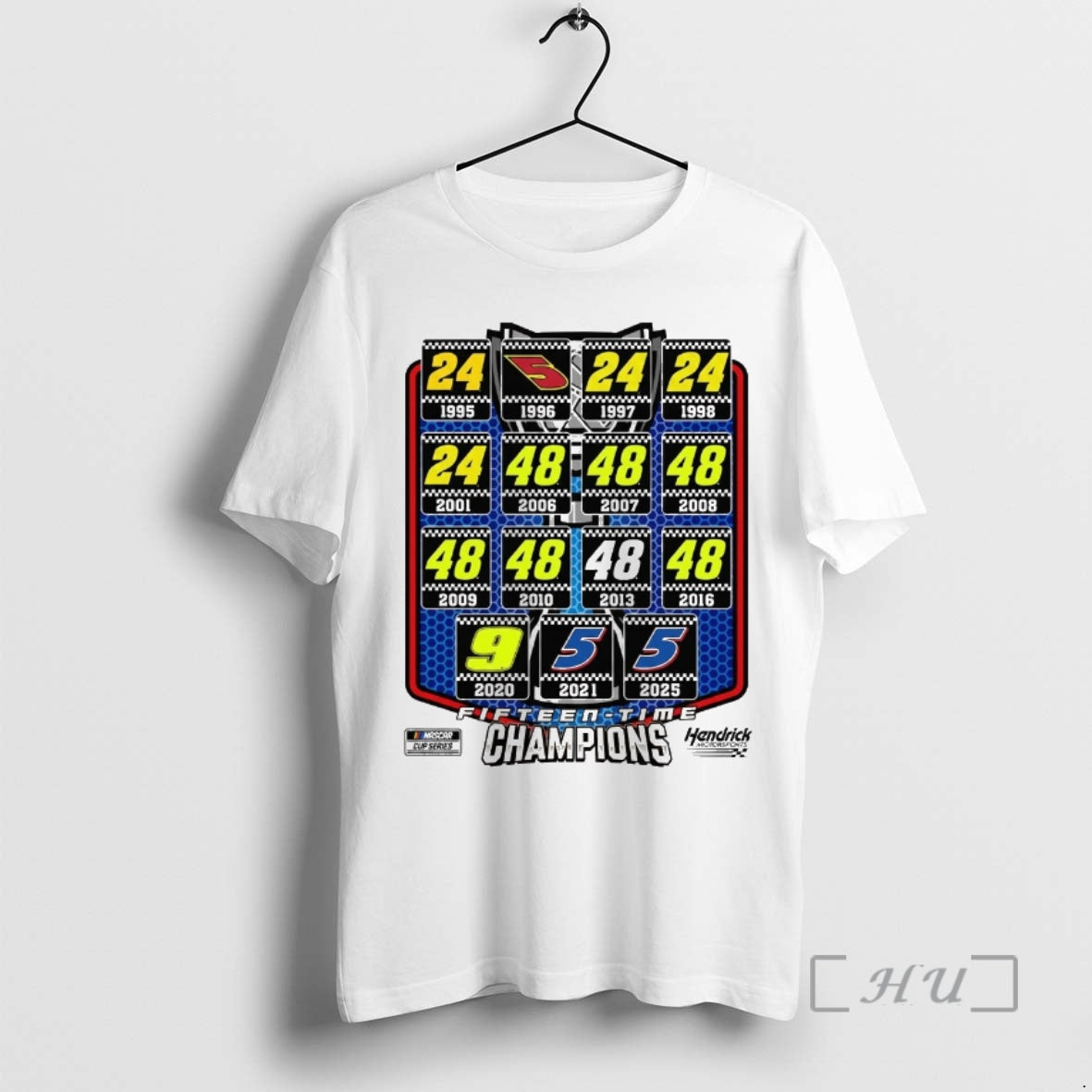 Trending 1995 2025 Nascar Cup Fifteen Time Hendrick Motorsports 15x Champions T-Shirts