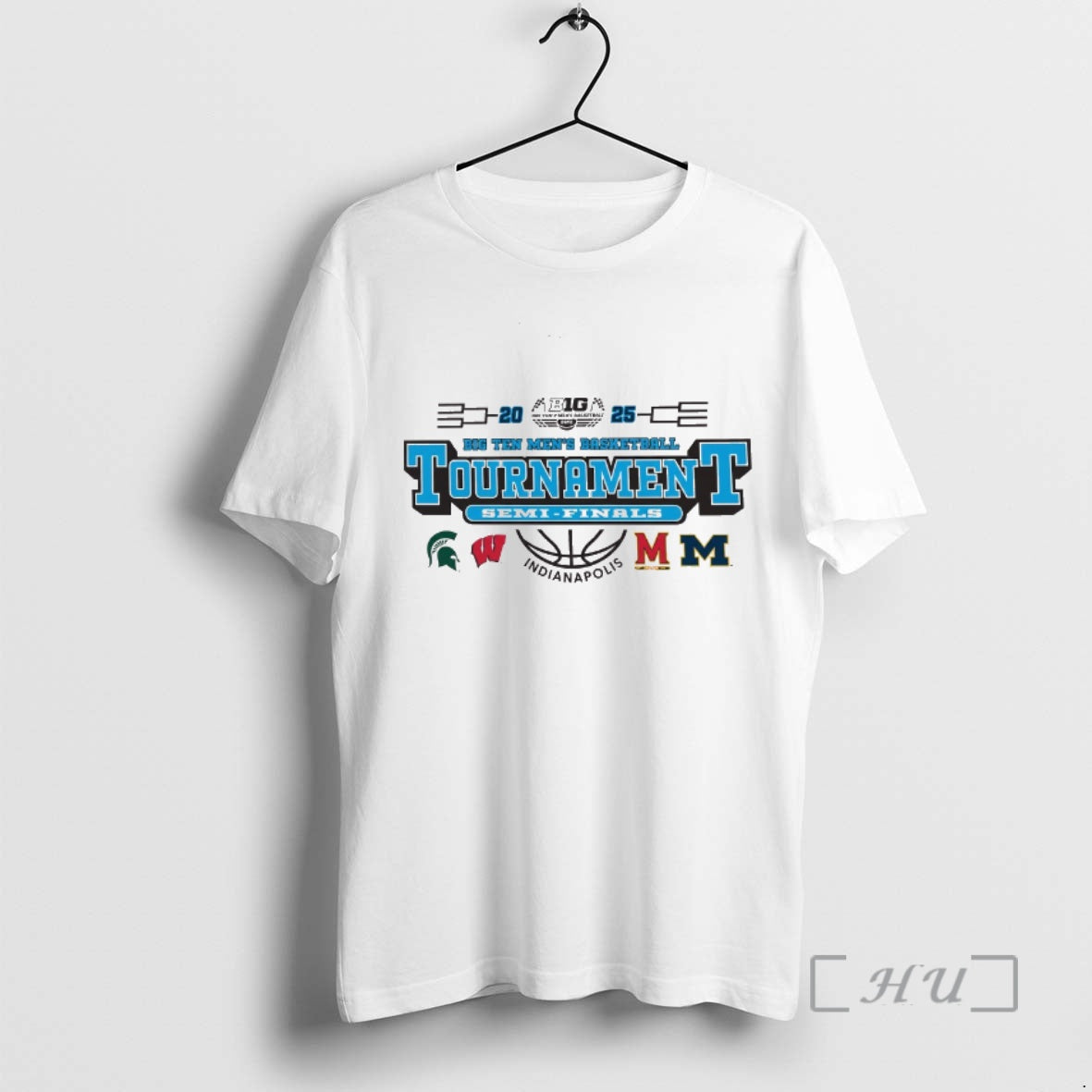 Trending 2025 Big Ten Basketball Tournament Semi Final Bound Indianapolis All Teams T-Shirts