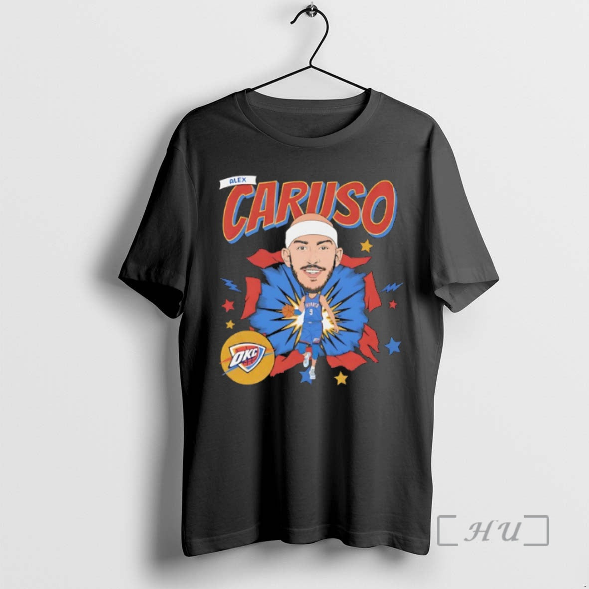 Trending Alex Caruso Oklahoma City Thunder Basketball Player Caricature T-Shirts