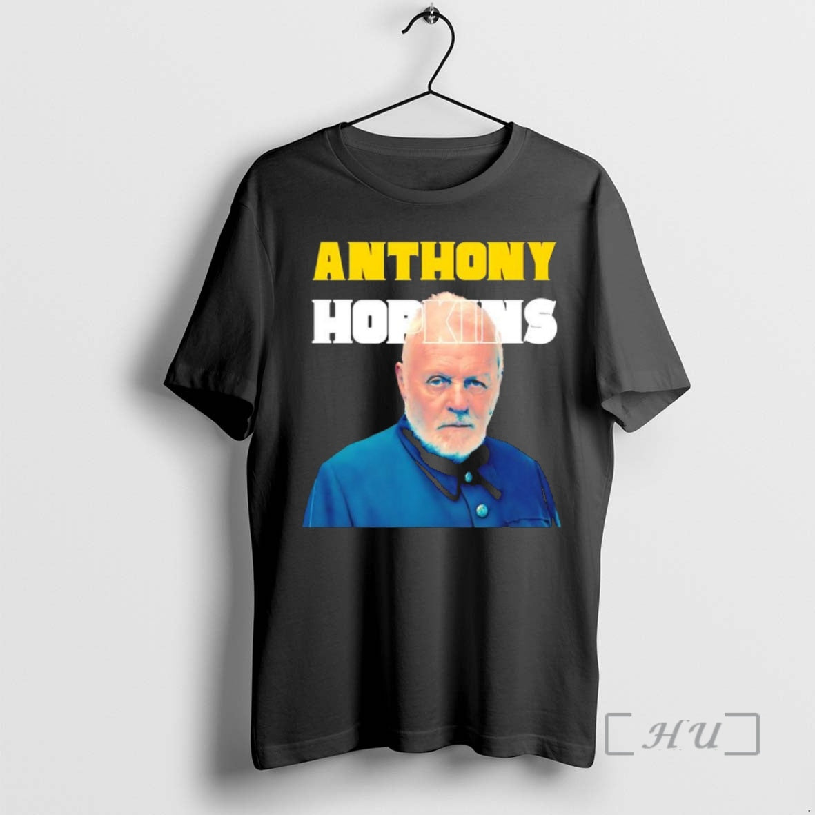 Trending Anthony Hopkins Portrait Black T-Shirts