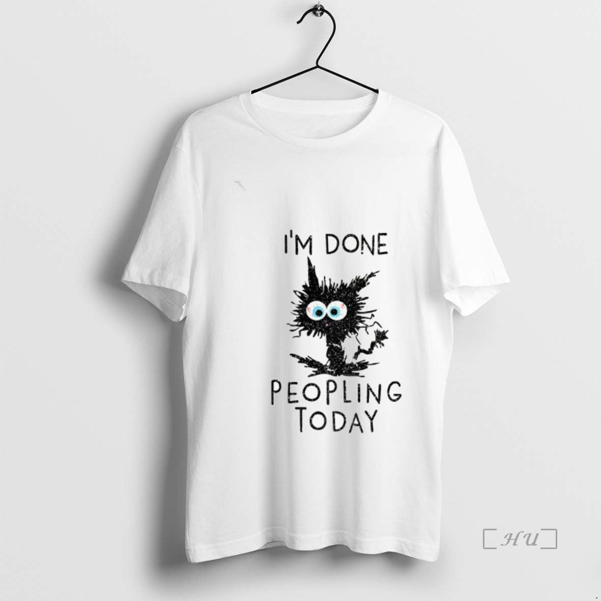 Trending Black Cat Im Done Peopling Today T-Shirts