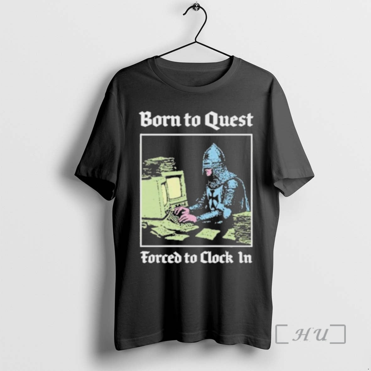 Trending Born Quest Forced Clock Knight Computer T-Shirts