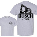 Trending Busch Light Excavator Busch Light Blue Collar Worker Graphics Cotton Dad Mom Menswear T-Shirts