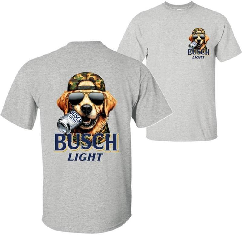 Trending Busch Light Golden Shirt Funny Busch Light Best Friend Cotton Fit Dad Mom T-Shirts