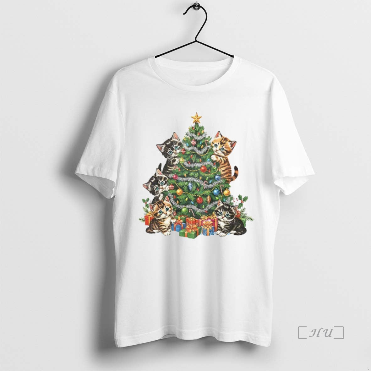 Trending Cat Lover Lady Tree Merry T-Shirts