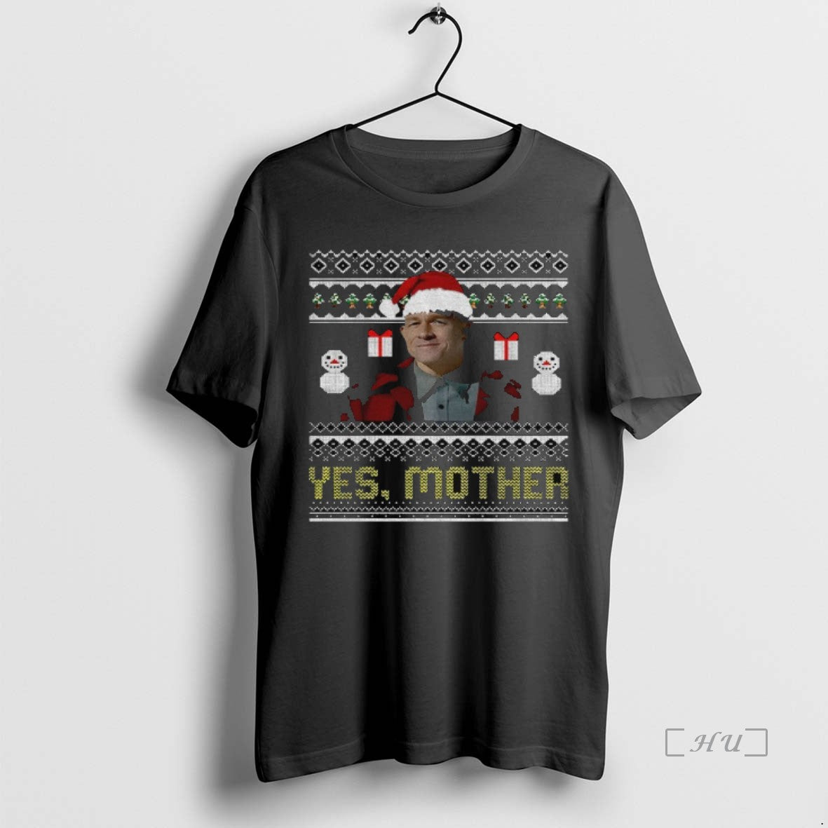 Trending Charlie Ed Gein Santa Hat Yes Mother Merry 2025 T-Shirts