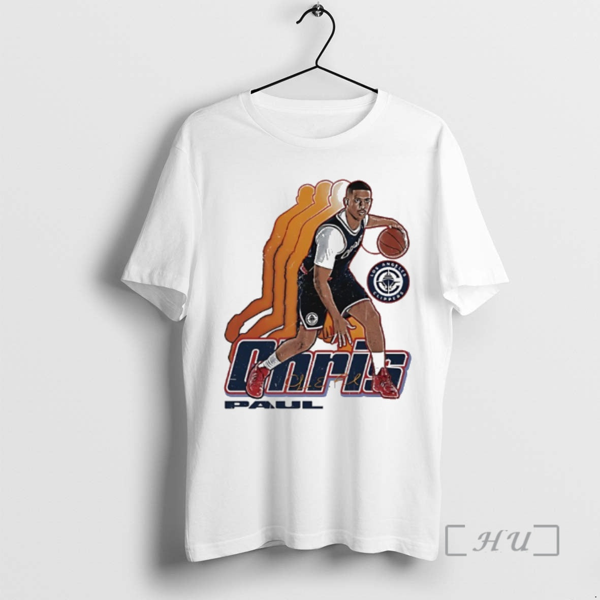 Trending Chris Paul Los Angeles Clippers Basketball Signature Retro T-Shirts
