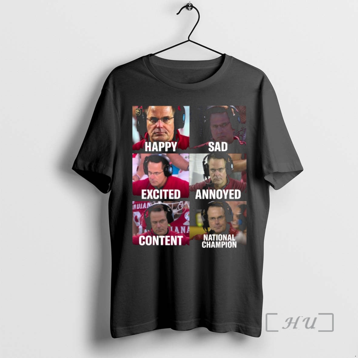 Trending Curt Cignetti Happy Sad Excited Annoyed Content National Champion Meme T-Shirts