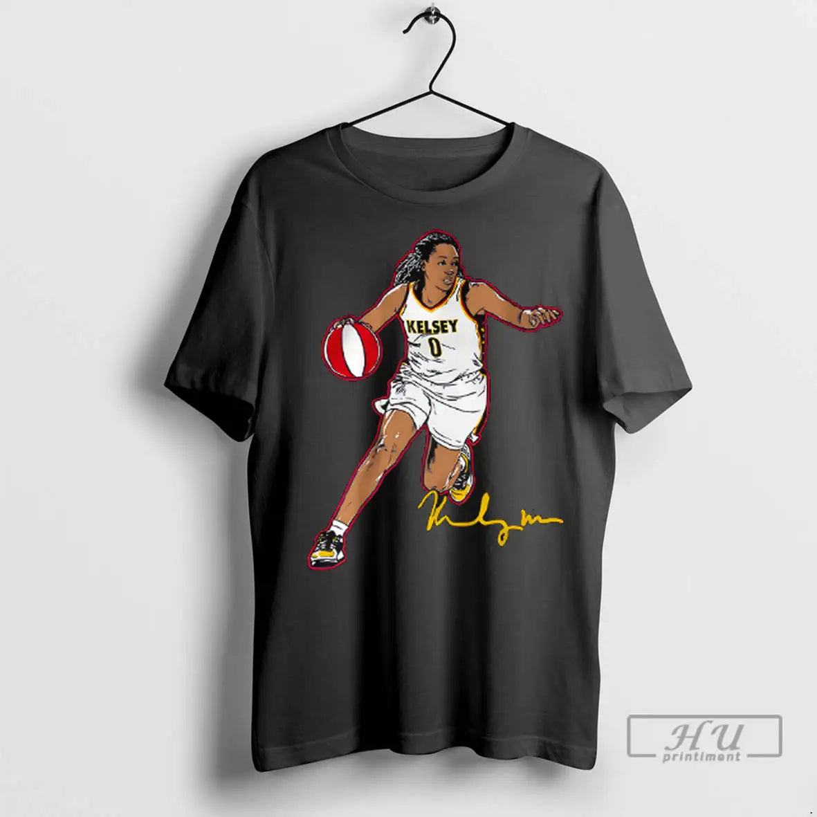 Trending Indiana Fever Kelsey Mitchell Superstar Pose Signature Tee T Shirts