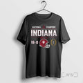 Trending Indiana Football National Champions Undefeated 16 0 Two Sided Schedule T-Shirts