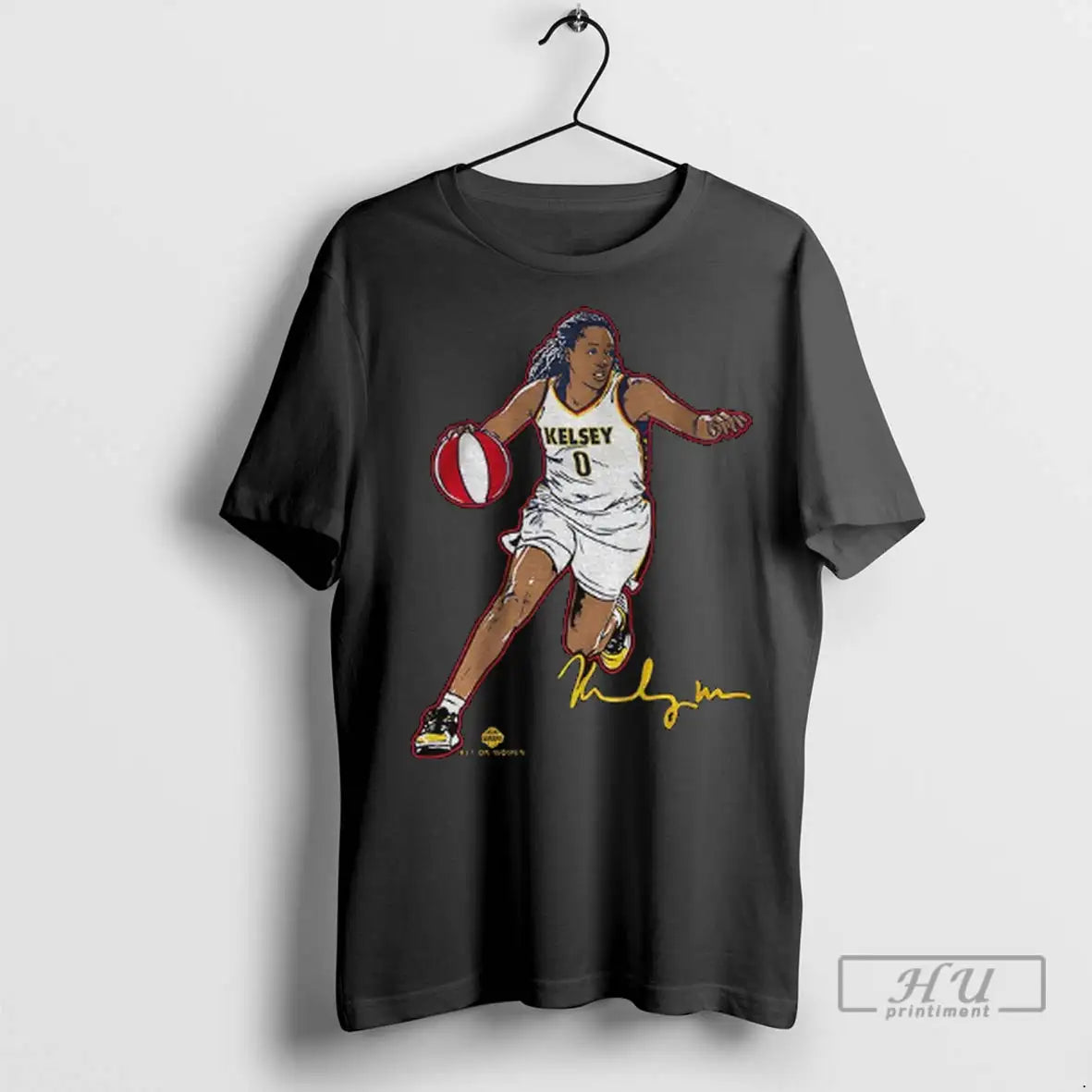 Trending Kelsey Mitchell Superstar Pose Indiana Fever Wnba Basketball Signature T Shirts