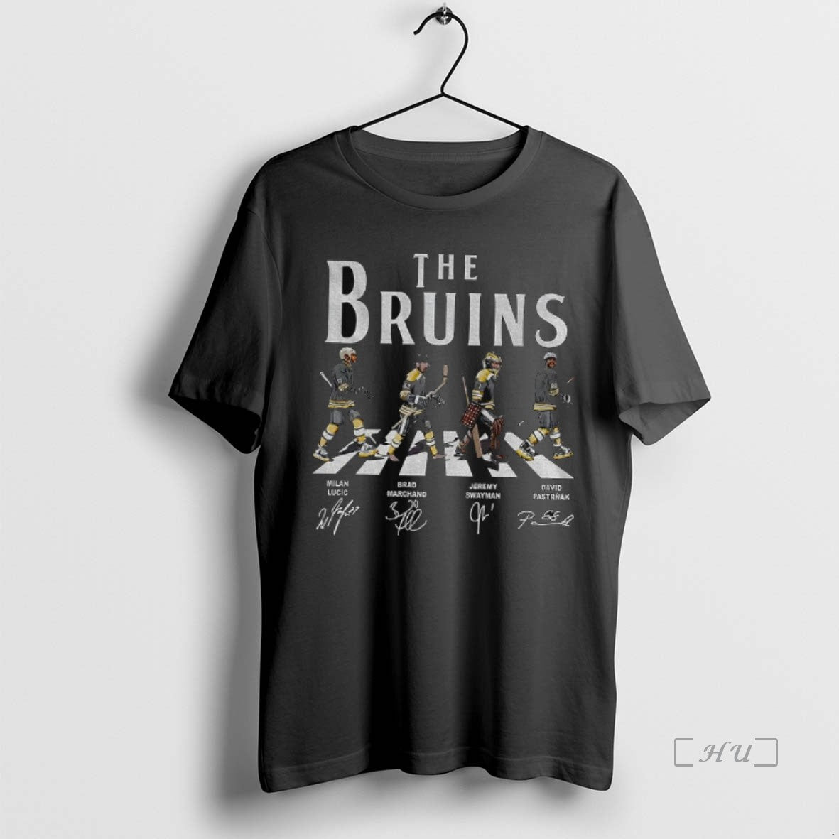 Trending Lucic Marchand Swayman Pastrnak Boston Bruins Hockey Abbey Road Nhl Signatures Vintage T-Shirts