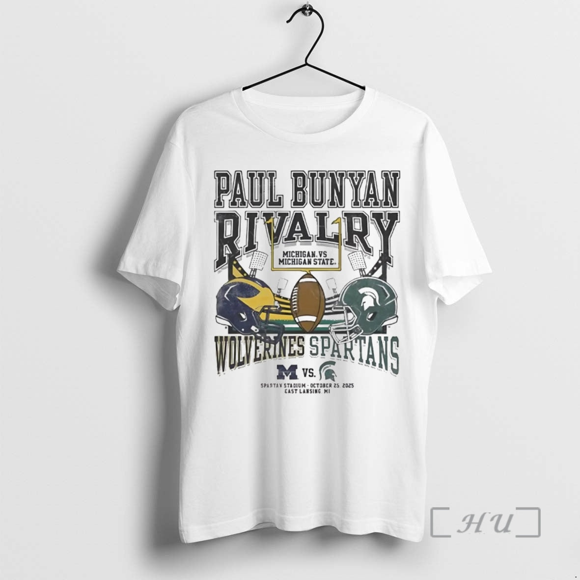 Trending Michigan State Spartans Vs Michigan Wolverines 2025 Paul Bunyan Rivalry T-Shirts