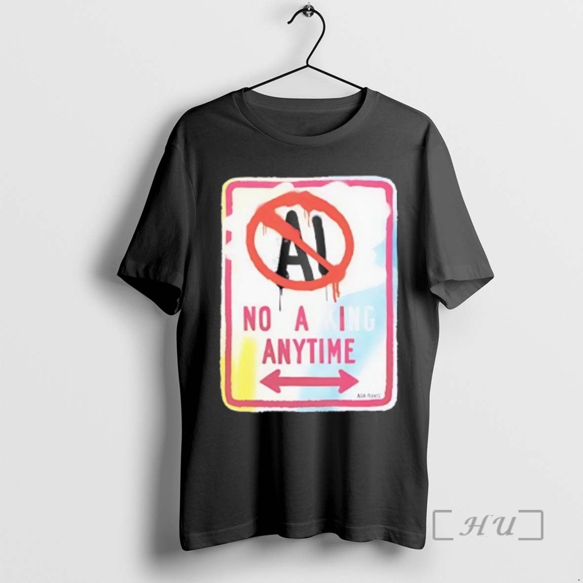 Trending No Ai Anytime Red Circle T-Shirts