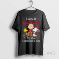 Trending Peanuts Characters Lights I Work Homegoods Fine Everything Is Fine T-Shirts